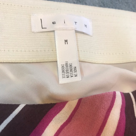 Leith Panel Striped Midi Skirt - Picture 4 of 5